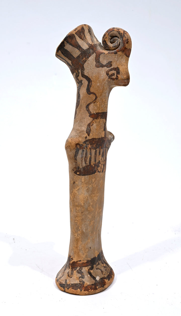 Greek Boeotian Terracotta Papades Plank Idol