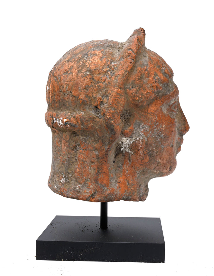 Greek Pottery Terracotta Head 'Testa Votiva'