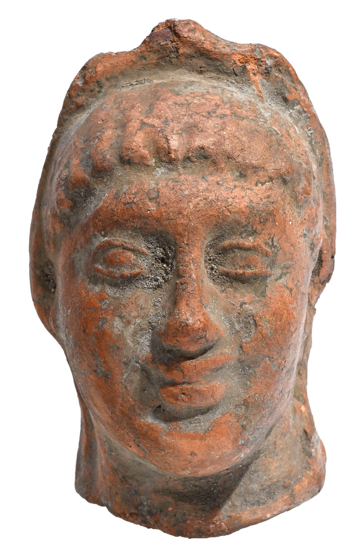 Greek Pottery Terracotta Head 'Testa Votiva'