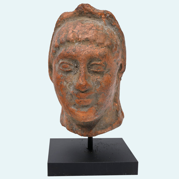 Greek Pottery Terracotta Head 'Testa Votiva'