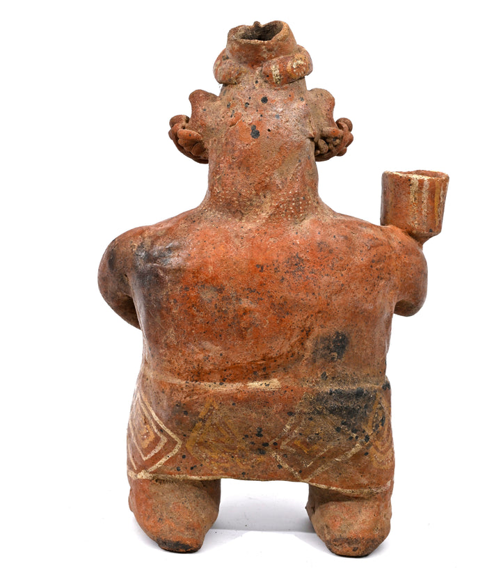 Fine Pre Columbian Nayarit Standing Female Offering Bearer