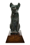 Egyptian Bronze Seated Cat