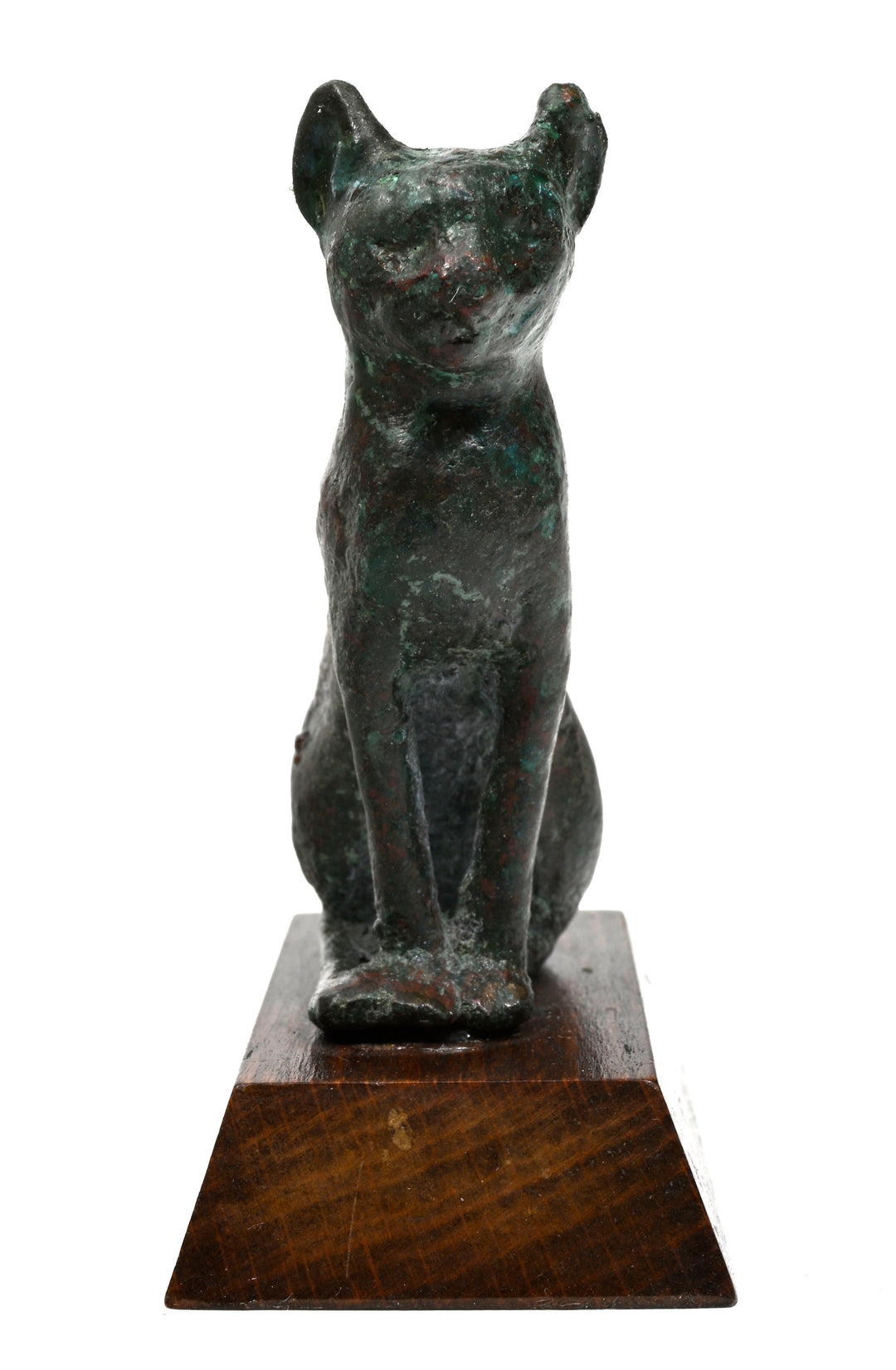 Egyptian Bronze Seated Cat