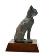 Egyptian Bronze Seated Cat