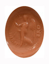 Ancient Carnelian Intaglio of Winged Victory (Victoria/Nike) Set in a 22K Gold Ring