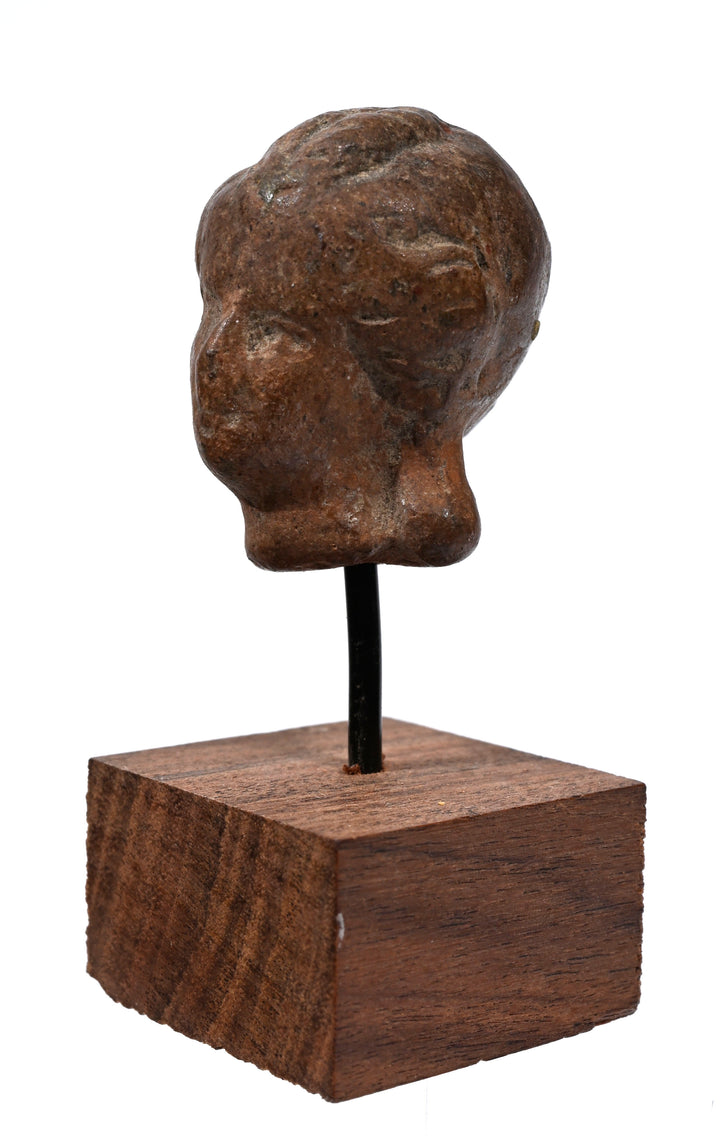Greek Terracotta Tanagra Female Head