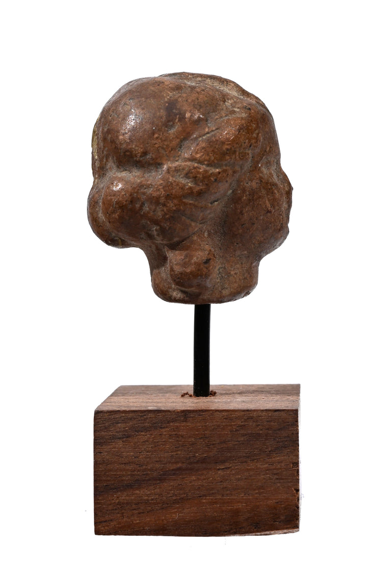 Greek Terracotta Tanagra Female Head