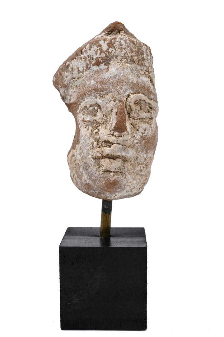 Greco-Roman Egyptian Terracotta Female Face Fragment