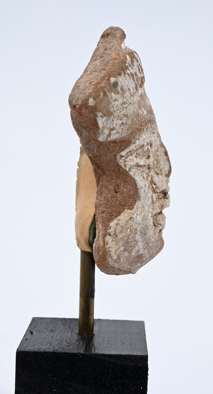 Greco-Roman Egyptian Terracotta Female Face Fragment