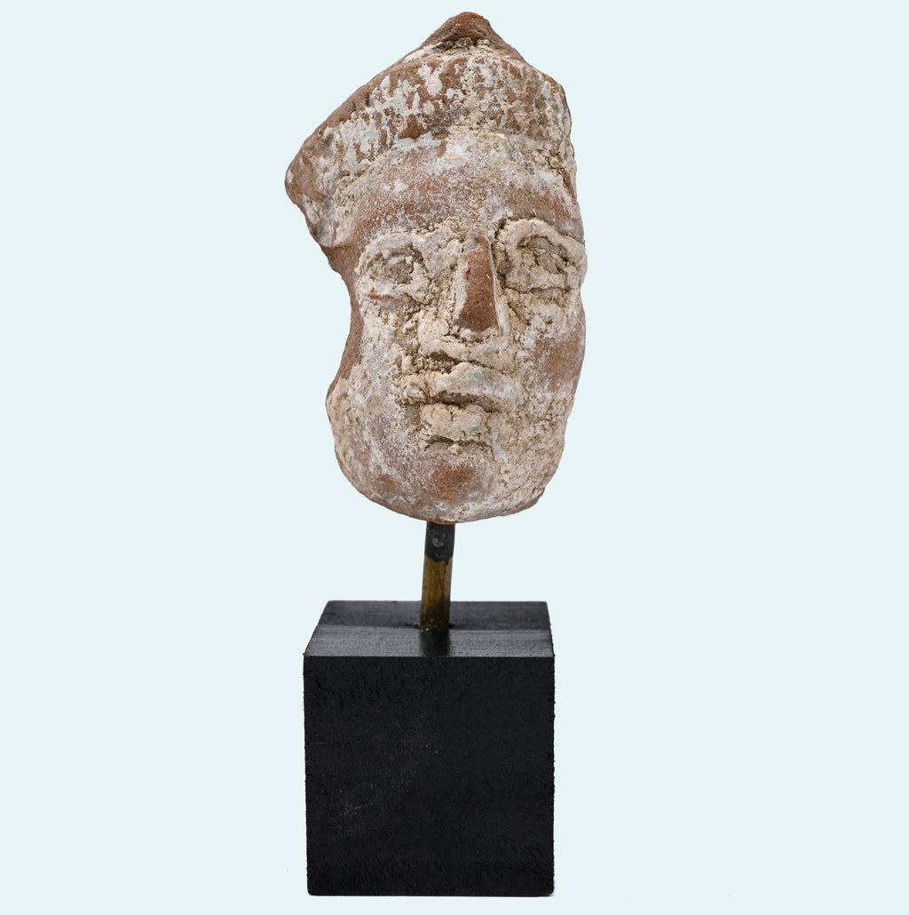 Greco-Roman Egyptian Terracotta Female Face Fragment