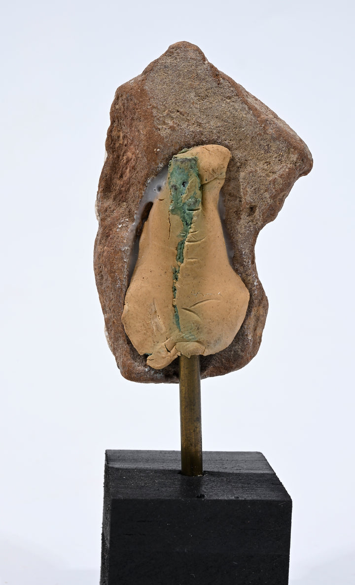 Greco-Roman Egyptian Terracotta Female Face Fragment