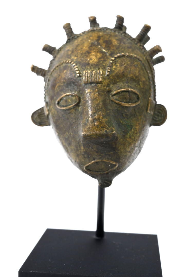Baule Cast Bronze Miniature Maskette