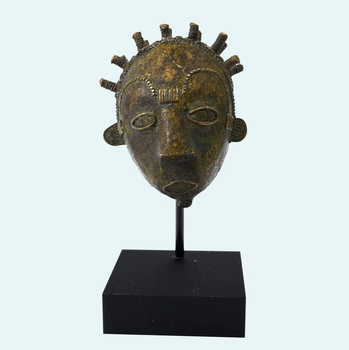 Baule Cast Bronze Miniature Maskette