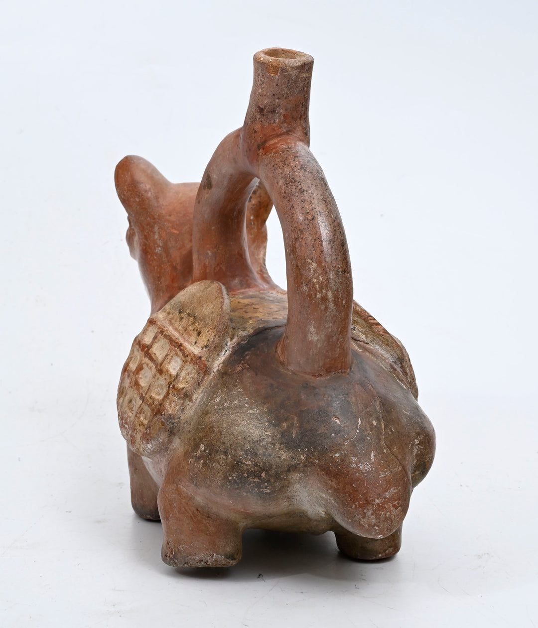Moche Terracotta Llama Stirrup Vessel