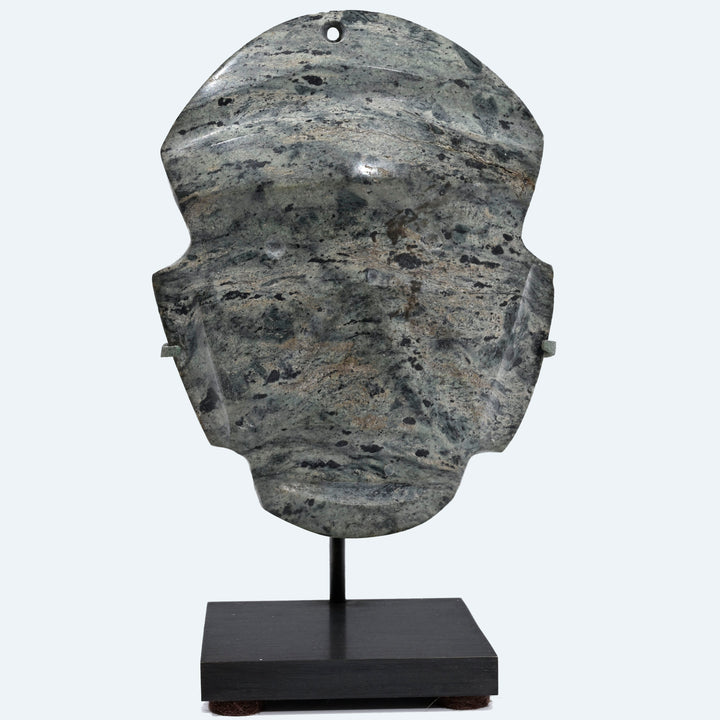 Pre-Columbian Mezcala Guerrero Serpentine Stone Masket
