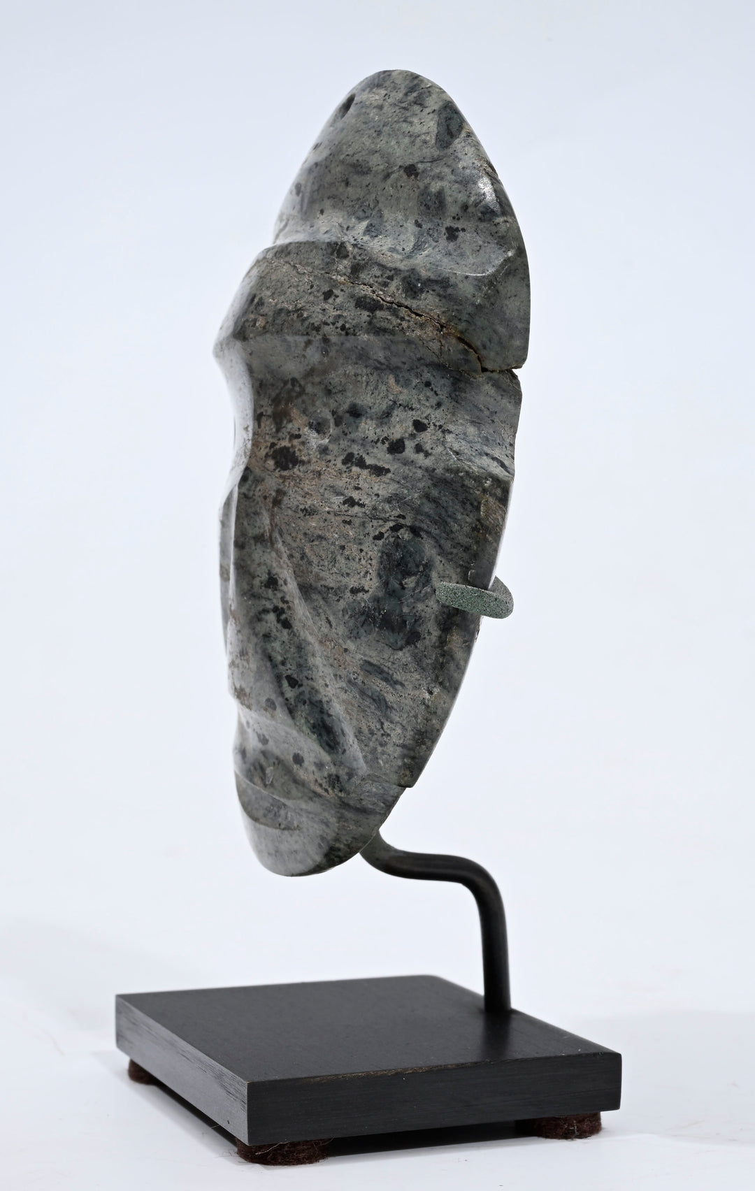 Pre-Columbian Mezcala Guerrero Serpentine Stone Masket