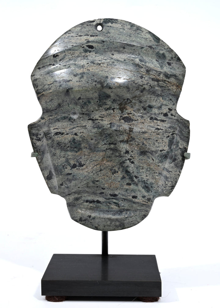 Pre-Columbian Mezcala Guerrero Serpentine Stone Masket