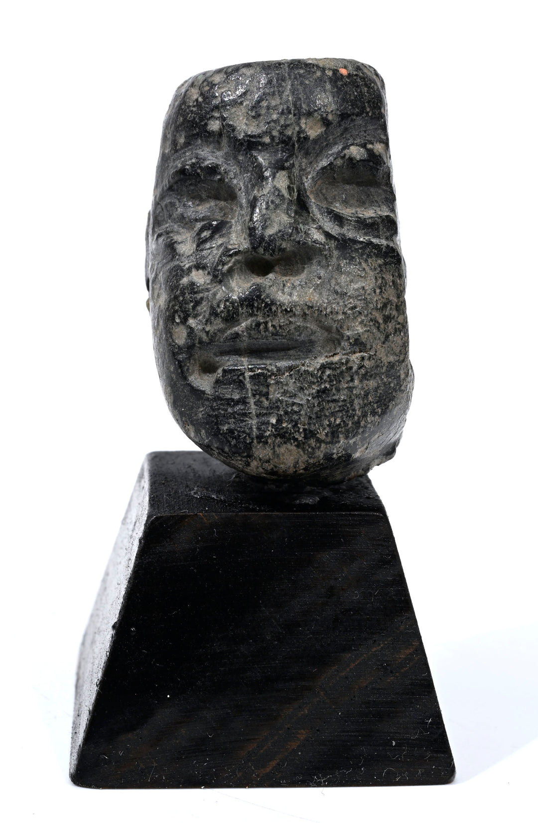 Pre-Columbian Olmec Stone Head Fragment