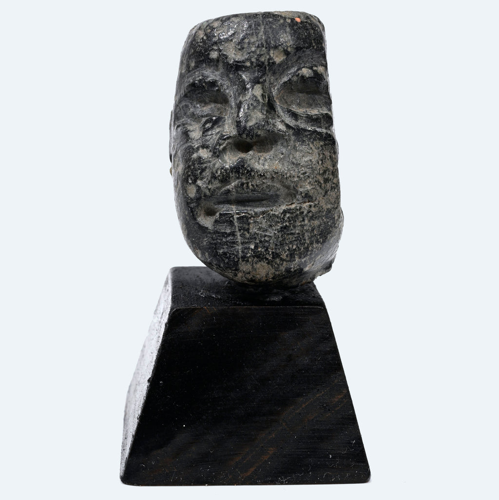 Pre-Columbian Olmec Stone Head Fragment