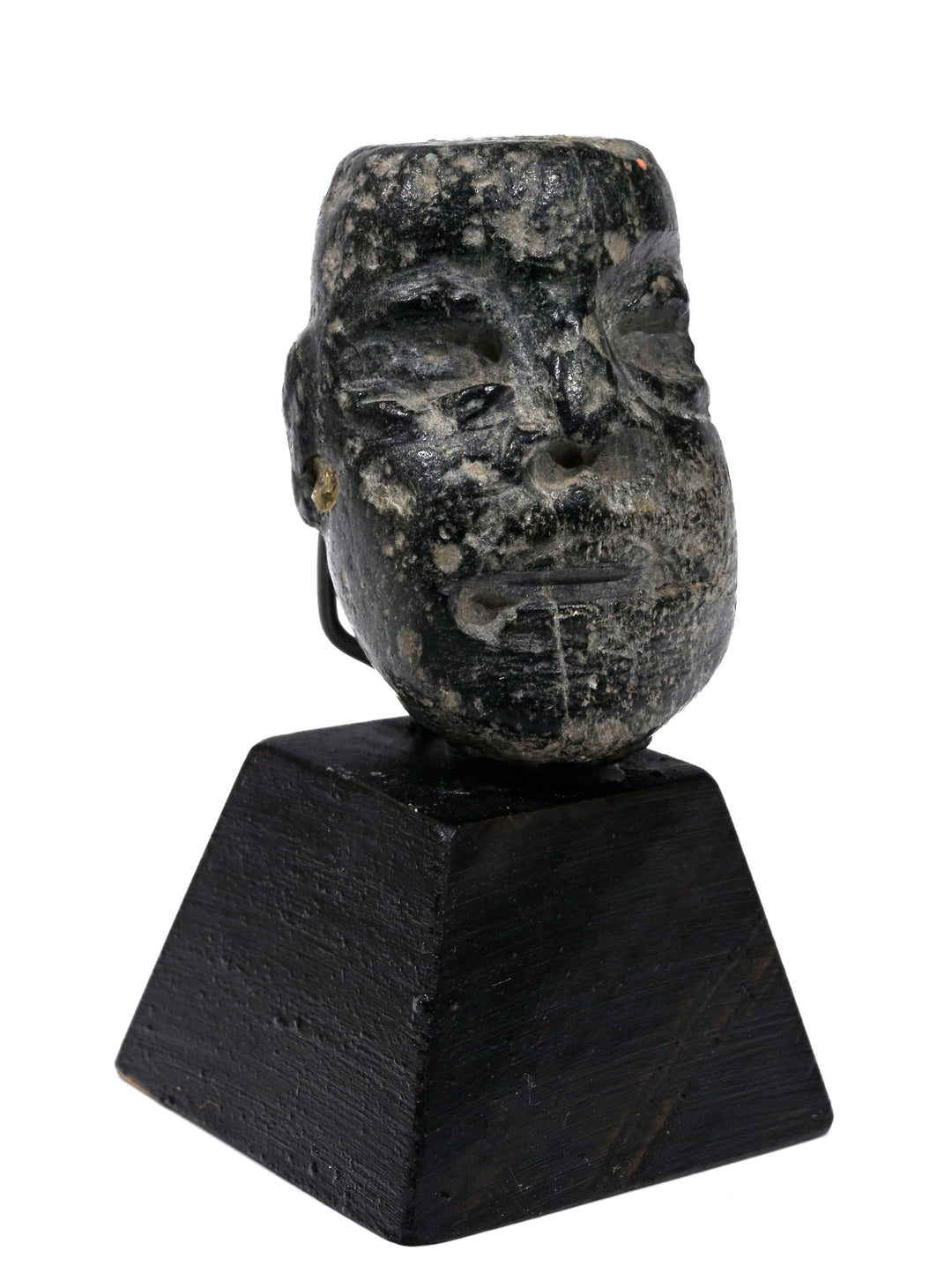 Pre-Columbian Olmec Stone Head Fragment