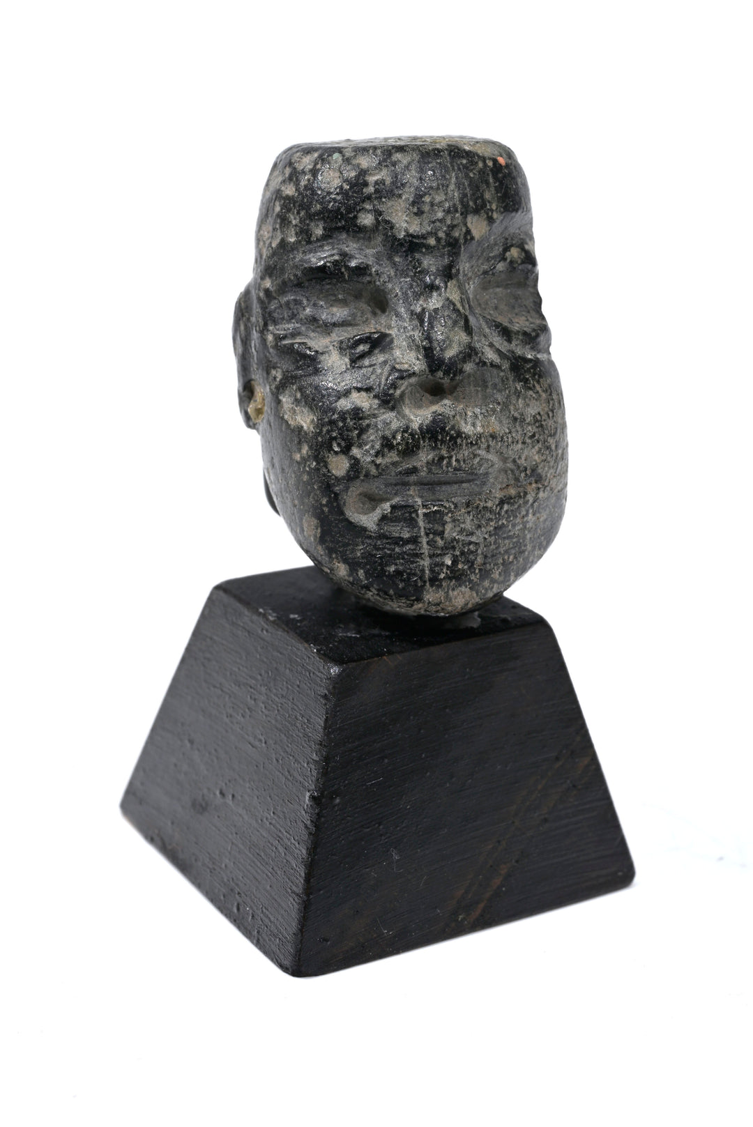 Pre-Columbian Olmec Stone Head Fragment