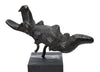 African Cast Bronze Crocodile Figure with Hollow Belly Cavity