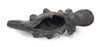 African Cast Bronze Crocodile Figure with Hollow Belly Cavity