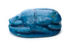 Egyptian Turquoise Blue Glaze Steatite Scarab for Amon Ra