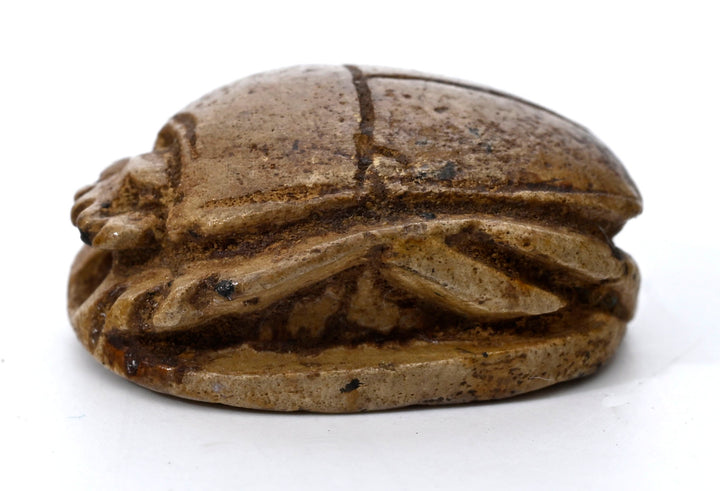 Egyptian Hyksos Tan Steatite Design Class Scarab