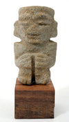 Pre-Columbian Mixtec Carved Greenstone Amuletic Pinata Figure