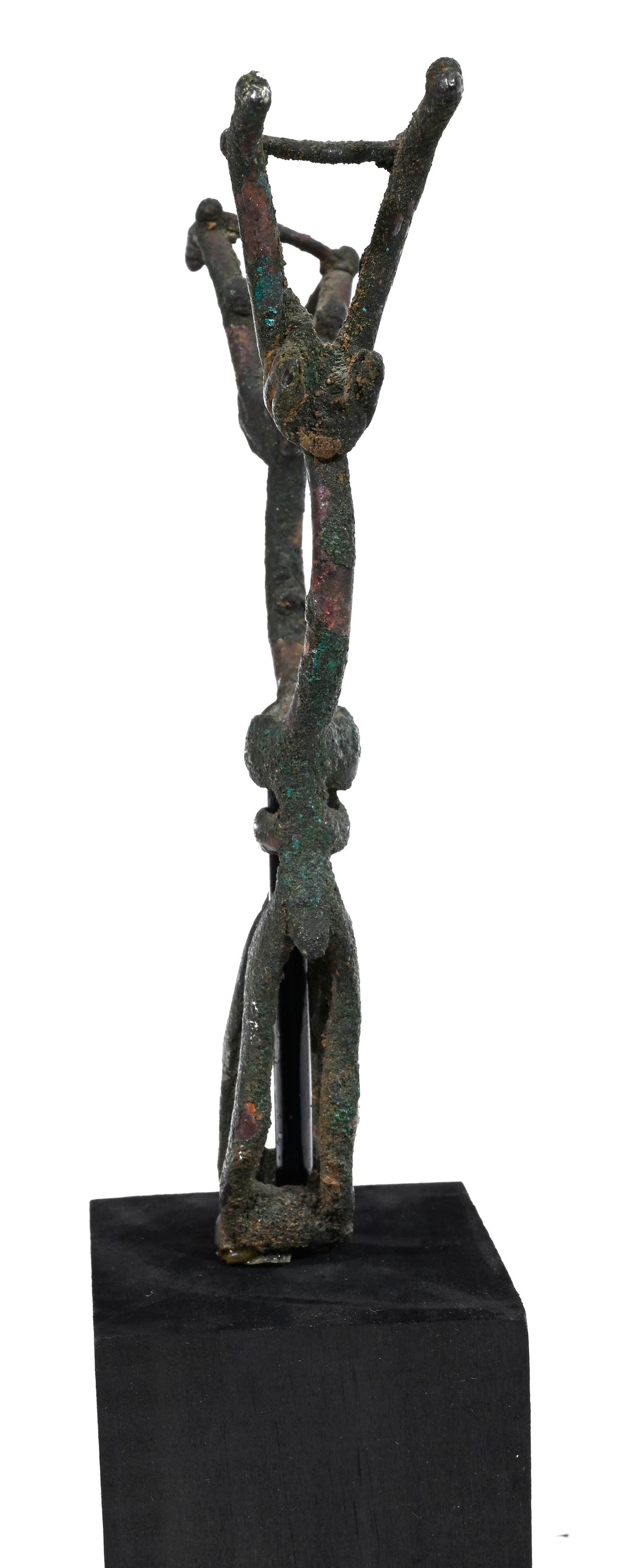 Ancient Luristan Bronze Openwork Heraldic Finial