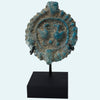 Persian Blue Frit Circular Bird Pendant
