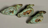 Italic Group of four Small Bronze Felines and Four Birds