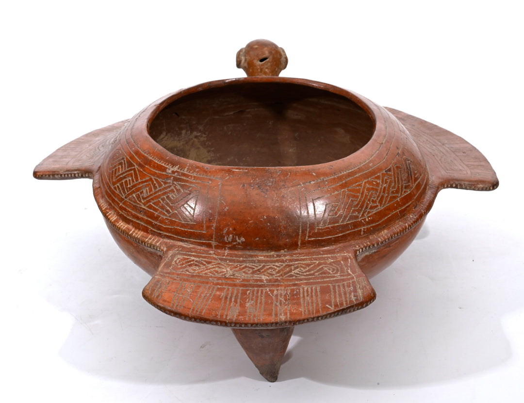 Pre-Columbian Costa Rica Avian Effigy Tripod Vessel