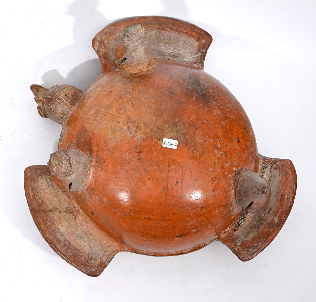 Pre-Columbian Costa Rica Avian Effigy Tripod Vessel