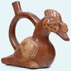 Moche Pottery Bird Formed Stirrup Vessel