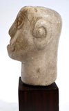 Ancient South Arabian Marble Votive Head