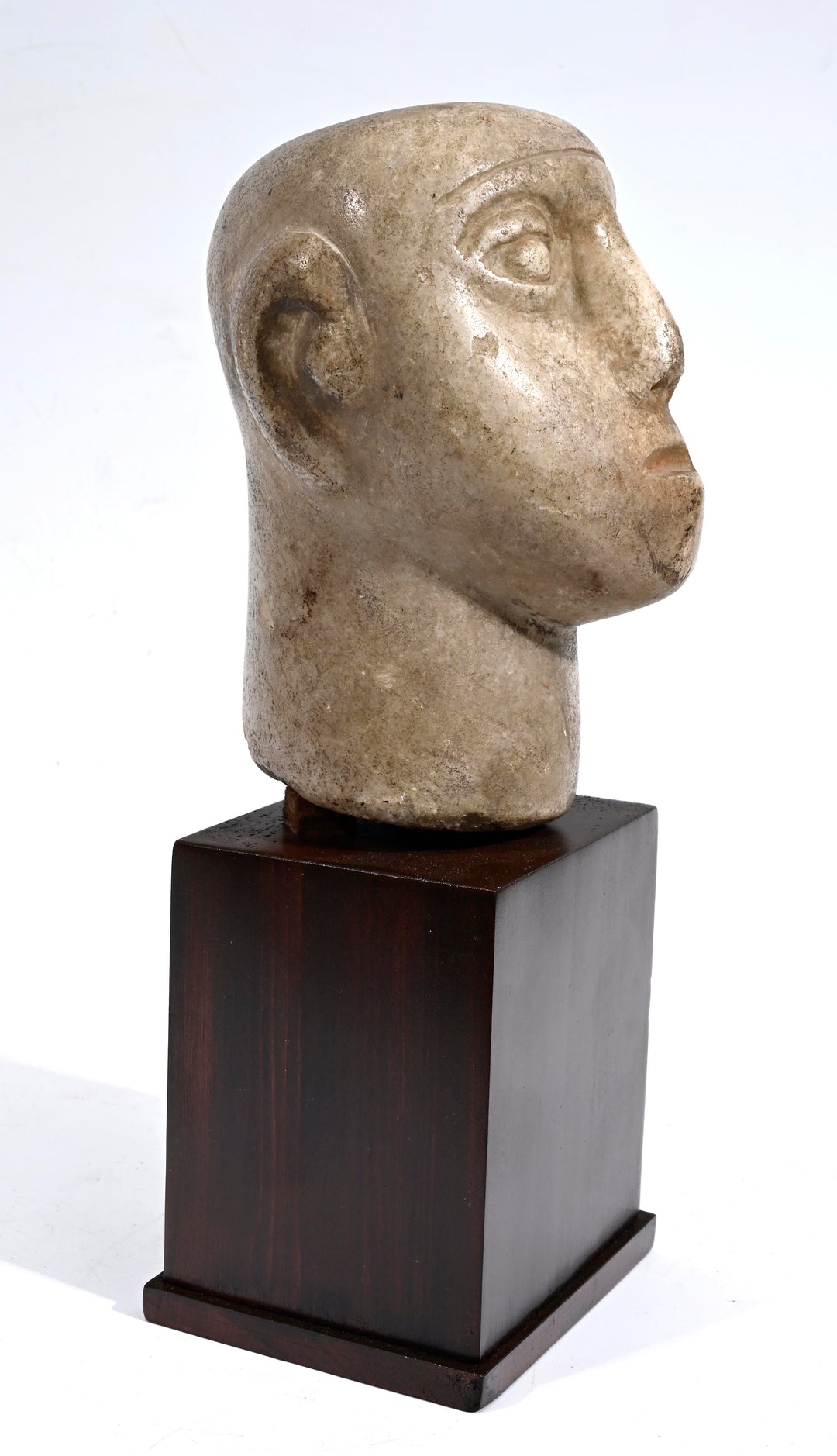 Ancient South Arabian Marble Votive Head
