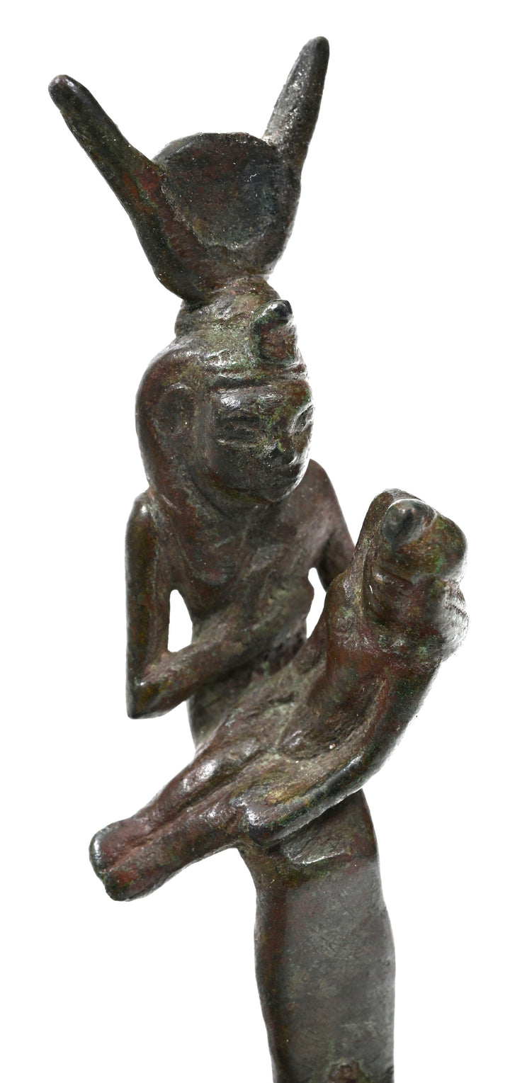 Ancient Egyptian Bronze Isis Lactans - Isis Nursing the Infant Horus