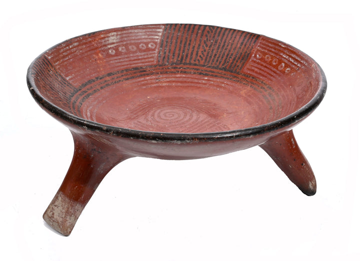 Mixtec or Mixteca-Puebla Ceremonial Tripod Bowl