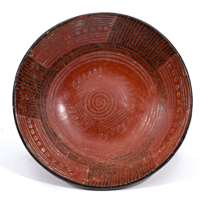 Mixtec or Mixteca-Puebla Ceremonial Tripod Bowl