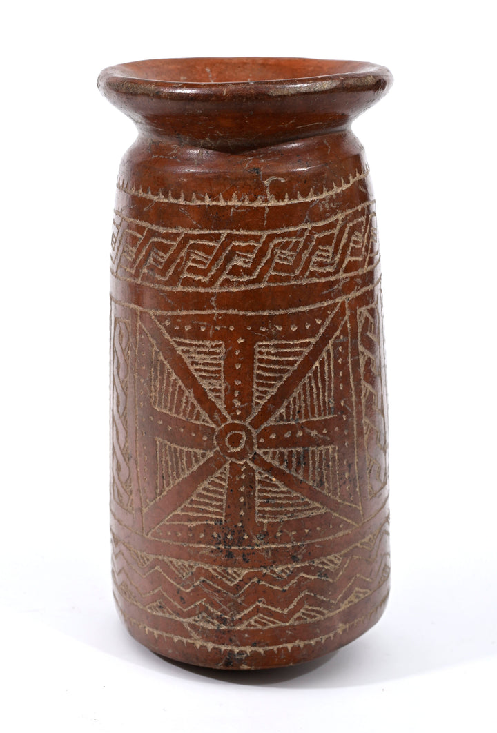 Guanguala Burnished and Incised Pottery Vessel