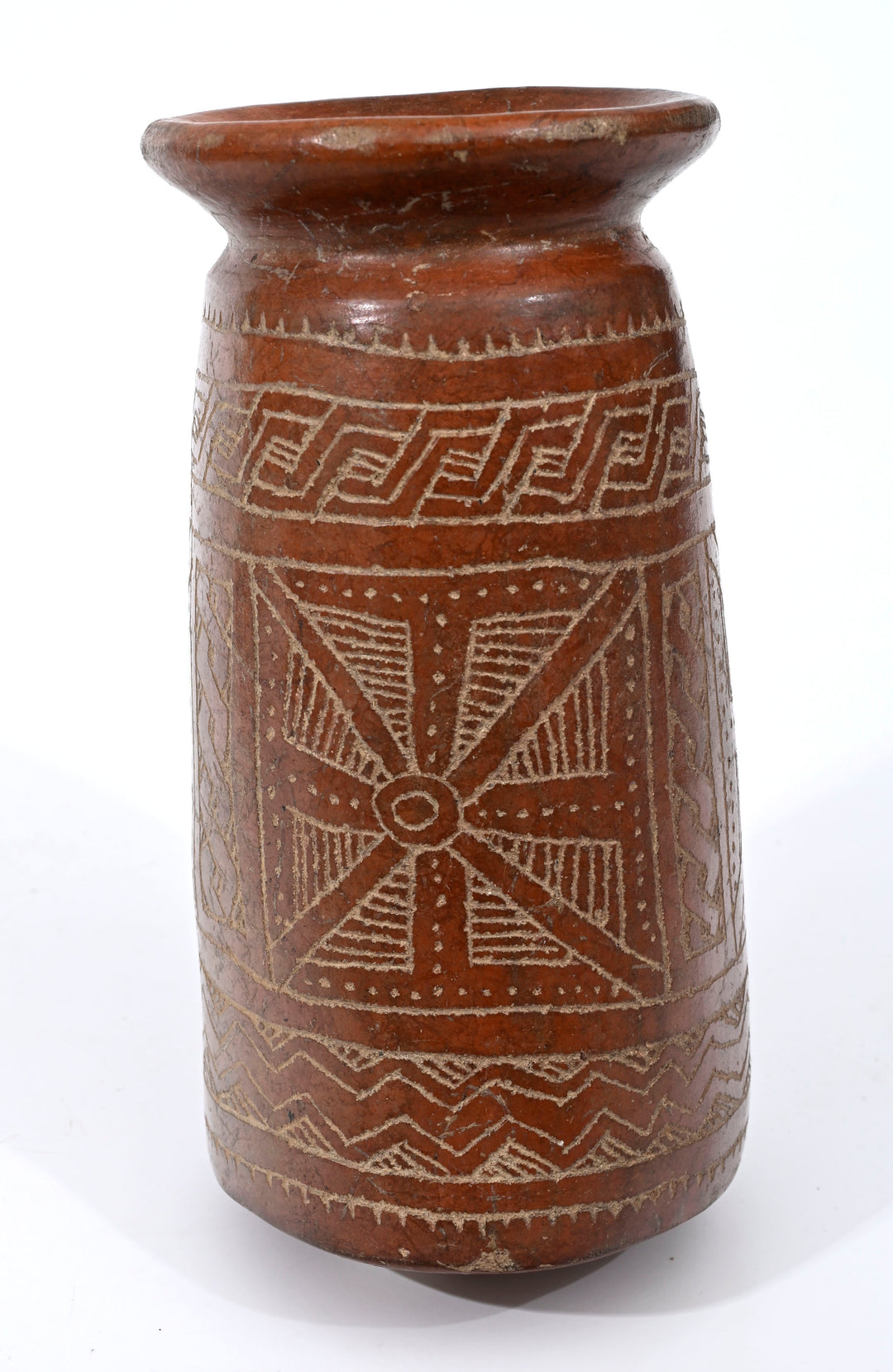 Guanguala Burnished and Incised Pottery Vessel
