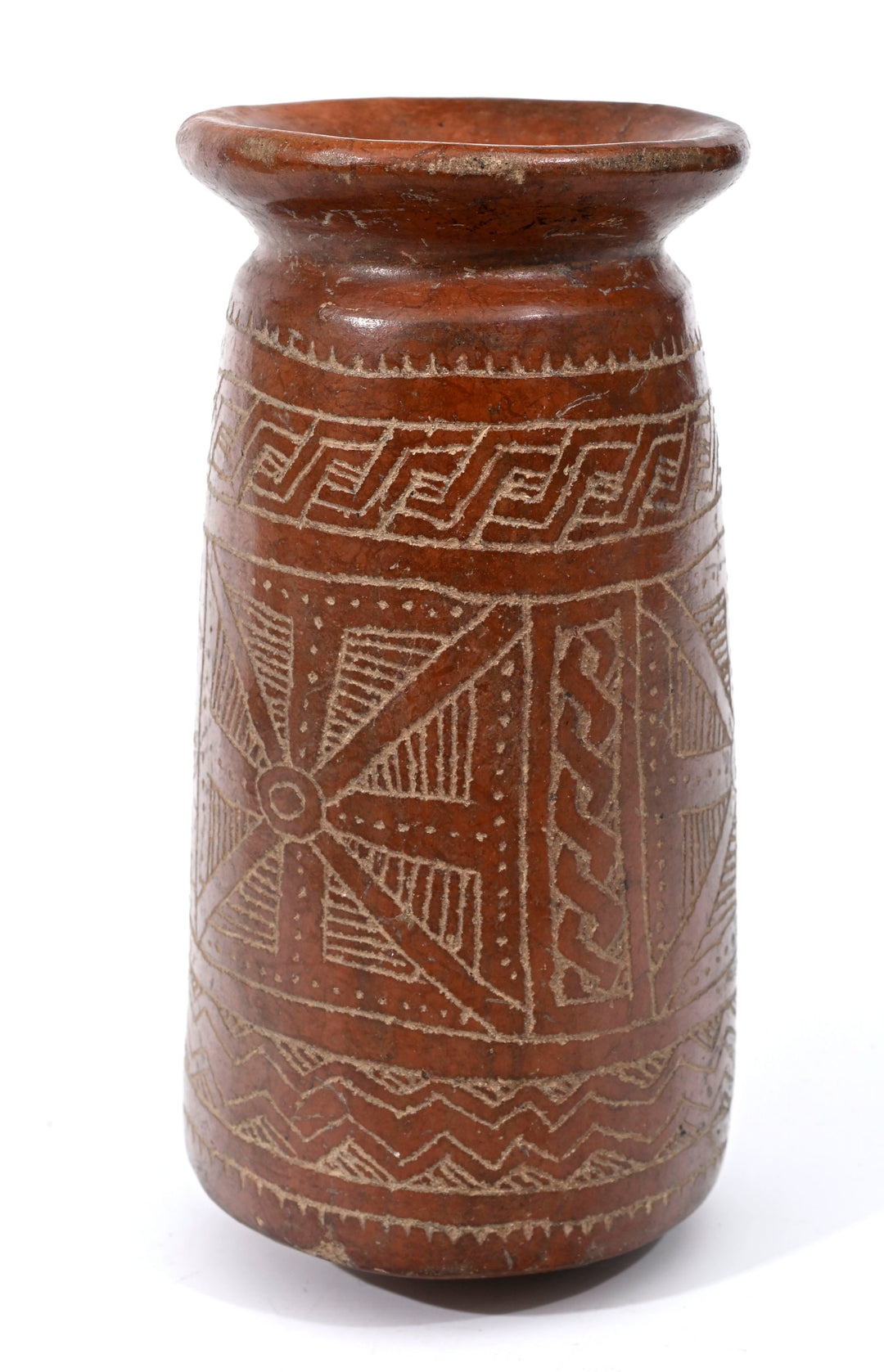 Guanguala Burnished and Incised Pottery Vessel