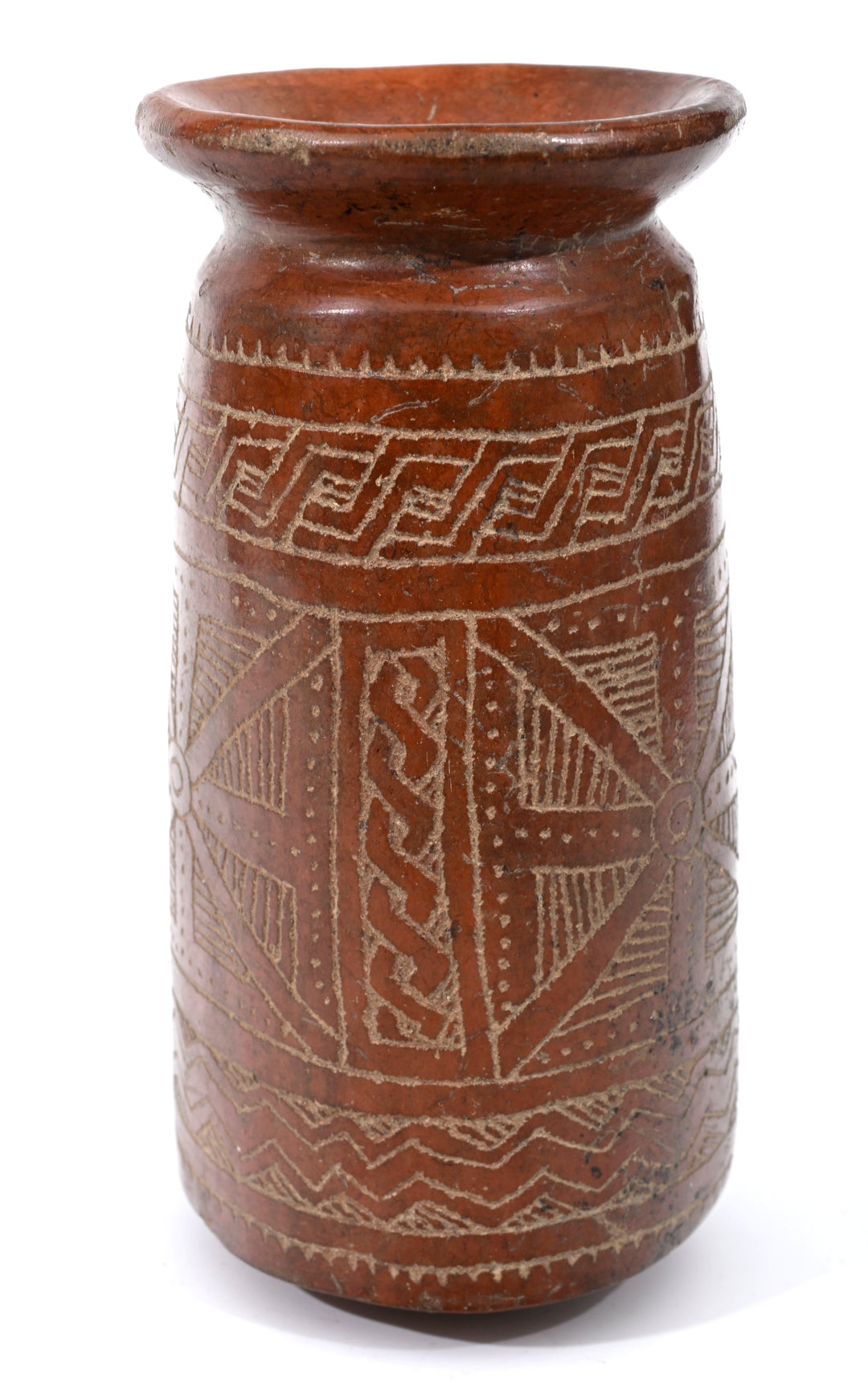 Guanguala Burnished and Incised Pottery Vessel