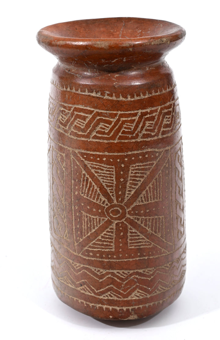 Guanguala Burnished and Incised Pottery Vessel