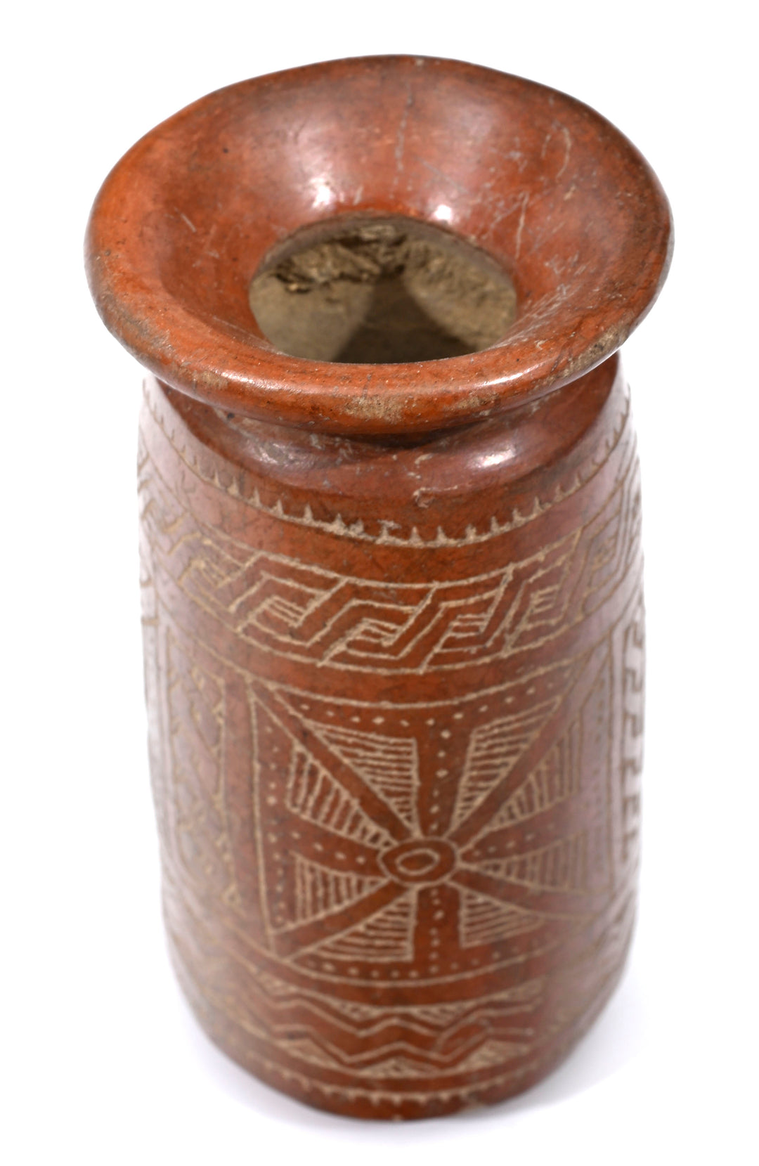 Guanguala Burnished and Incised Pottery Vessel
