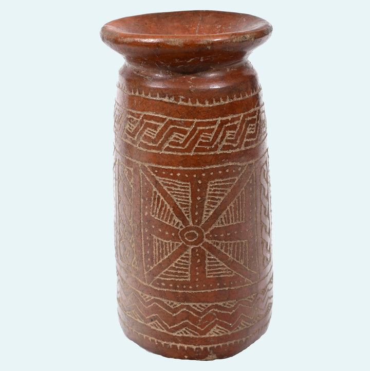 Guanguala Burnished and Incised Pottery Vessel