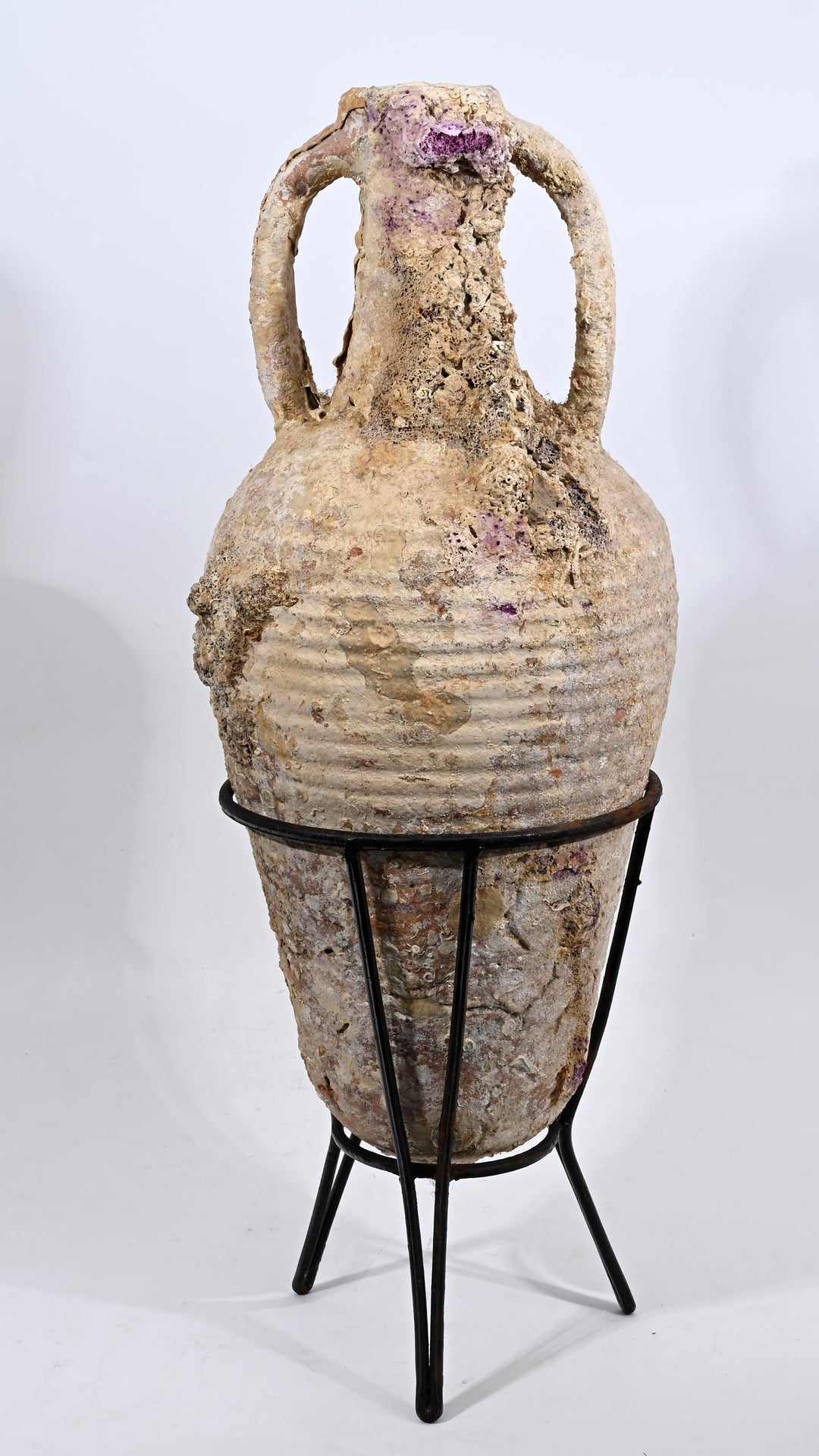 Ancient Roman Sea-Salvage Pottery Amphora