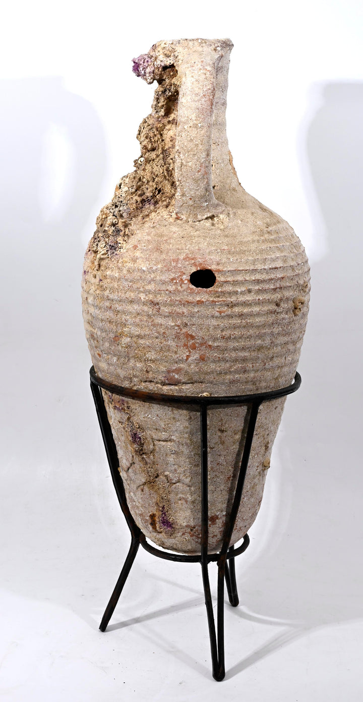 Ancient Roman Sea-Salvage Pottery Amphora